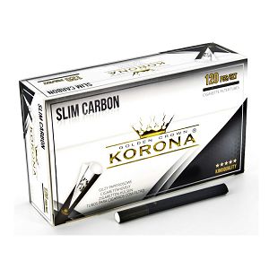 CIGARETNI PAPIR s filterom Slim (tanji) Carbon KORONA 120/1