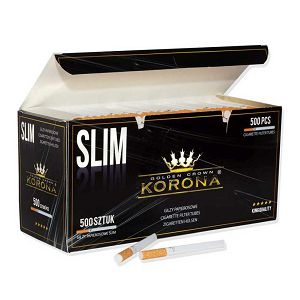 CIGARETNI PAPIR s filterom Slim (tanji) KORONA 500/1