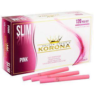 CIGARETNI PAPIR s filterom Slim (tanji) Pink KORONA 120/1