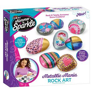 CRAZART SET Oboji kamenčiće Metallic Mania Rock Art 17696