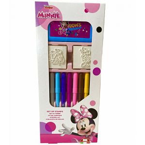 Crtaći set Minnie flomasteri 9/1 + 2 štambilja + mini bojanka 218666