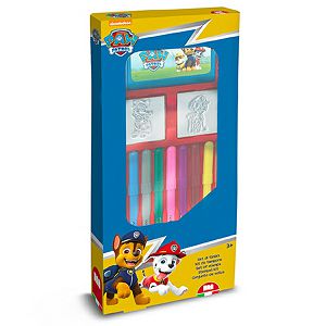 Crtaći set Paw Patrol flomasteri 9/1 + 2 štambilja + mini bojanka 219038