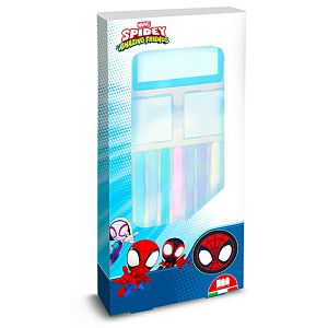 Crtaći set Spidey & Friends flomasteri 9/1 + 2 štambilja + mini bojanka 211353