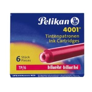 Tinta za nalivpero Pelikan 4001 patrone 301192 crvena 6/1