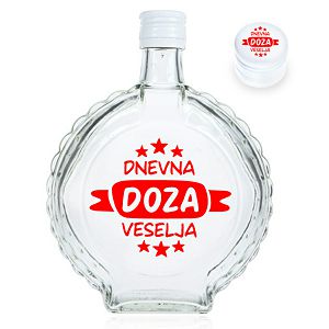 ČUTURICA STAKLO s tiskom 0.7L Dnevna doza veselja 092705