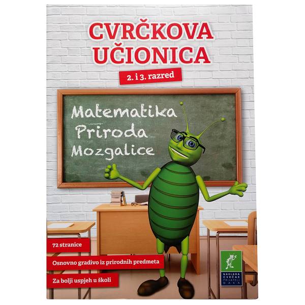 Cvrčkova učionica 2-3 razred matematika, priroda i mozgalice