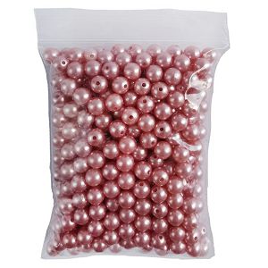 Dekorativne Perle 8mm 100g - sv.roza