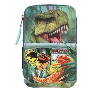 Dino World Pernica puna,3zipa,pomični poklopac s magnetom Danger 667184