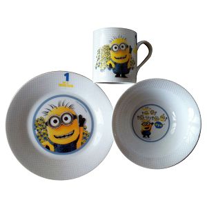 DORUČAK SET MINION 3/1 keramički 220698