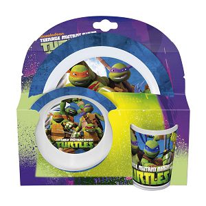 DORUČAK SET zdjelica+šalica+tanjur Ninja Turtles