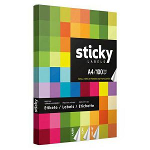 Etikete Sticky fi40mm Okrugle,24etik.na A4,1/1 kom