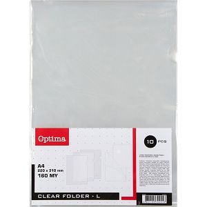 Fascikl L pvc A4 Optima 160my 10/1