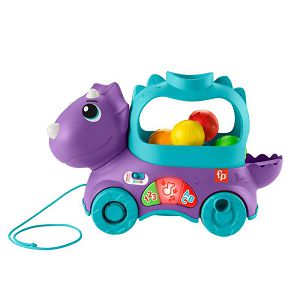 Fisher-Price Dinosaur na povlačenje,s lopticama,zvuk,svijetlo 148172