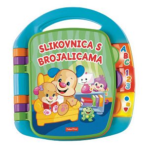 Fisher-Price Knjiga za sveznalice slikovnica s brojalicama, zvučna, svijetli 41259