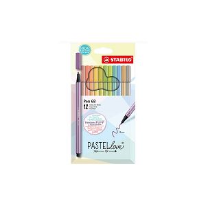FLOMASTER STABILO 6/1 Pen 68 + 6/1 Point 88, pastel 594769
