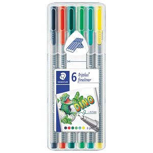 Flomaster Staedtler Triplus fineliner 334 SB6CS10 6/1