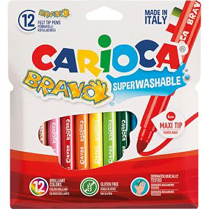 Flomasteri 1/12 CARIOCA BRAVO superperivi 42755