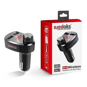 FM TRANSMITTER ARADOKS G13, 2x USB, 2.4A, crni