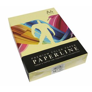 FOTOKOPIRNI PAPIR Paperline Pastelna žuta A4 80gr 500/1