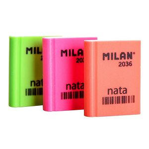 Gumica MILAN 2036 knjiga fluo