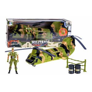 HELIKOPTER VOJNI s figuricom Military Series svijetlo, zvuk 102731