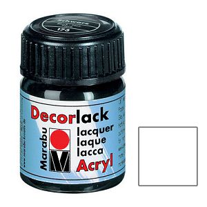 Hobby boja akrilna 15ml Marabu (Decorlack Acryl) bijela (070)