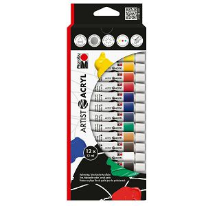 Hobby Boja akrilna Artist set 12x12ml Marabu