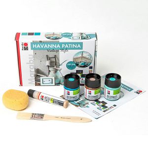 HOBBY BOJA AKRILNA SET Havana Patina Vintage Style 3/1+liner+spužvica Marabu 427