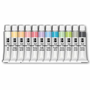 Boja akrilna set Pastel 12x12ml Marabu