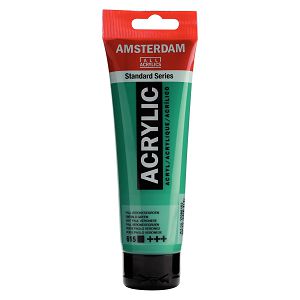 Hobby boja akrilna Standard boje 120ml Amsterdam Emerald zelena 615