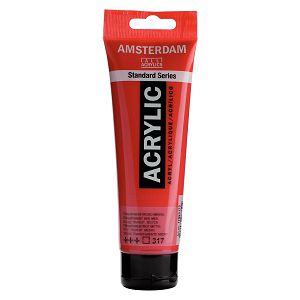 Hobby boja akrilna Standard boje 120ml Amsterdam Prozirna crvena 317