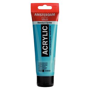 Hobby boja akrilna Standard boje 120ml Amsterdam Tirkizno plava 522