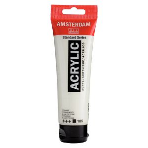 Hobby boja akrilna Standard boje 120ml Amsterdam Titanij bijela 105