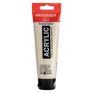 Hobby boja akrilna Standard boje 120ml Amsterdam Titanium Buff Light 289