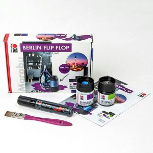 HOBBY BOJA SET Berlin Flip Flop 3/1 + kist br.20 Marabu 712141