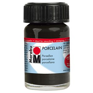 Hobby boja za porculan i keramiku 15ml Marabu crna 073