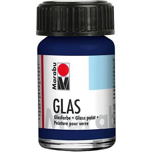 Hobby boja za staklo 15ml Glas Marabu noćno plava 293