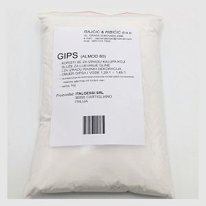 HOBBY Gips Almond 60 bijeli, gips za odljevke 1kg 4765