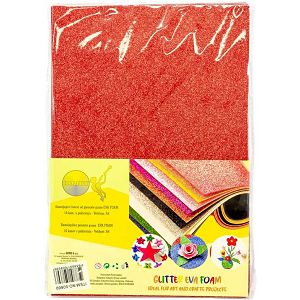 Hobby Glitter list samoljepljivi,crveni 508696