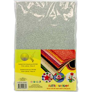 Hobby Glitter list samoljepljivi,srebrni 508689