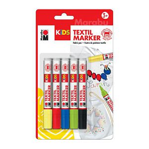 HOBBY Marker za tekstil Kids pak.5/1, Marabu 605283