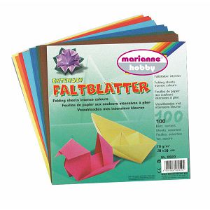 Hobby origami papir 20x20cm 70g/100L/10boja Marianne