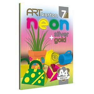 Hobby papir art neon 7xA4 250g