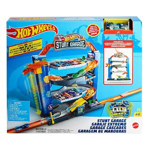 Hot Wheels Garaža za skakanje i spuštanje,s autićem Mattel 873016