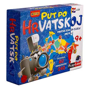 IGRA PUT PO HRVATSKOJ društvena igra, edukativna Playland L-128 410217