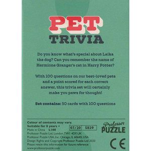 Igra TRIVIA PET Professor Puzzle 208778