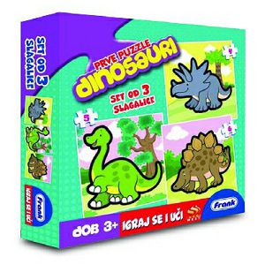 Igraj se i nauči Moja prva slagalica, Dinosauri 3u1,+3 Frank 861407