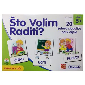 Igraj se i nauči Što volim raditi? 20slagalica/2djela,+5 Frank 86162