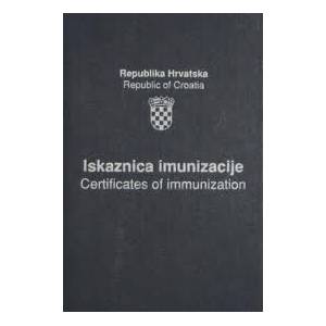 Iskaznica imunizacije, Obrazac III-6-87/A