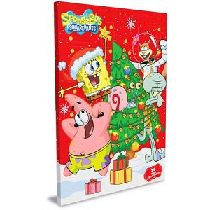 Kalendar adventski Spužva Bob 50gr 004320